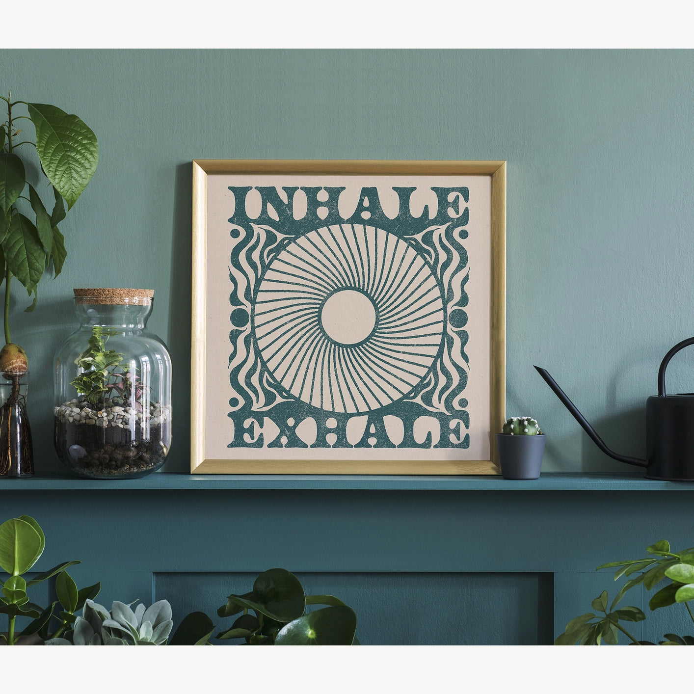 12x12 Print - INHALE, EXHALE