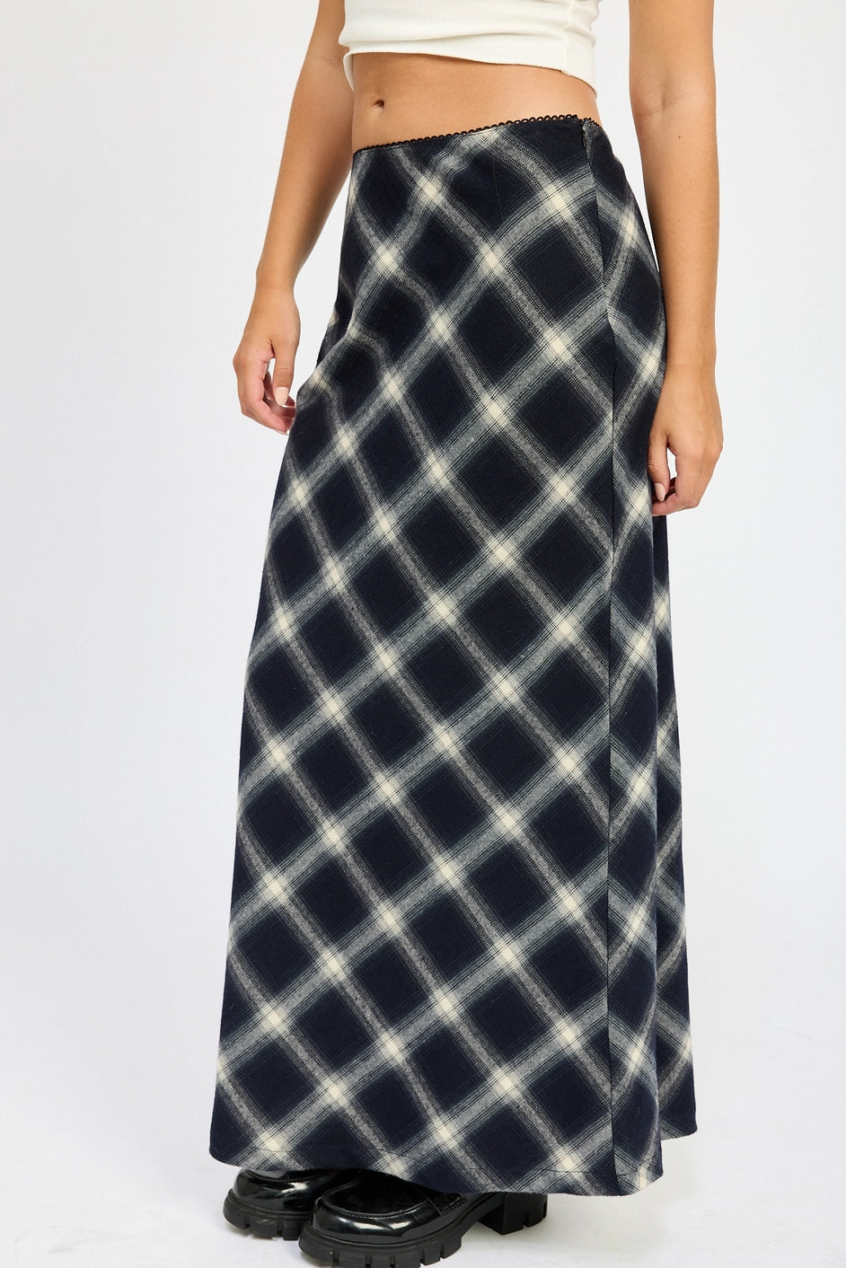 Feels So Right Maxi Skirt - DARK NAVY