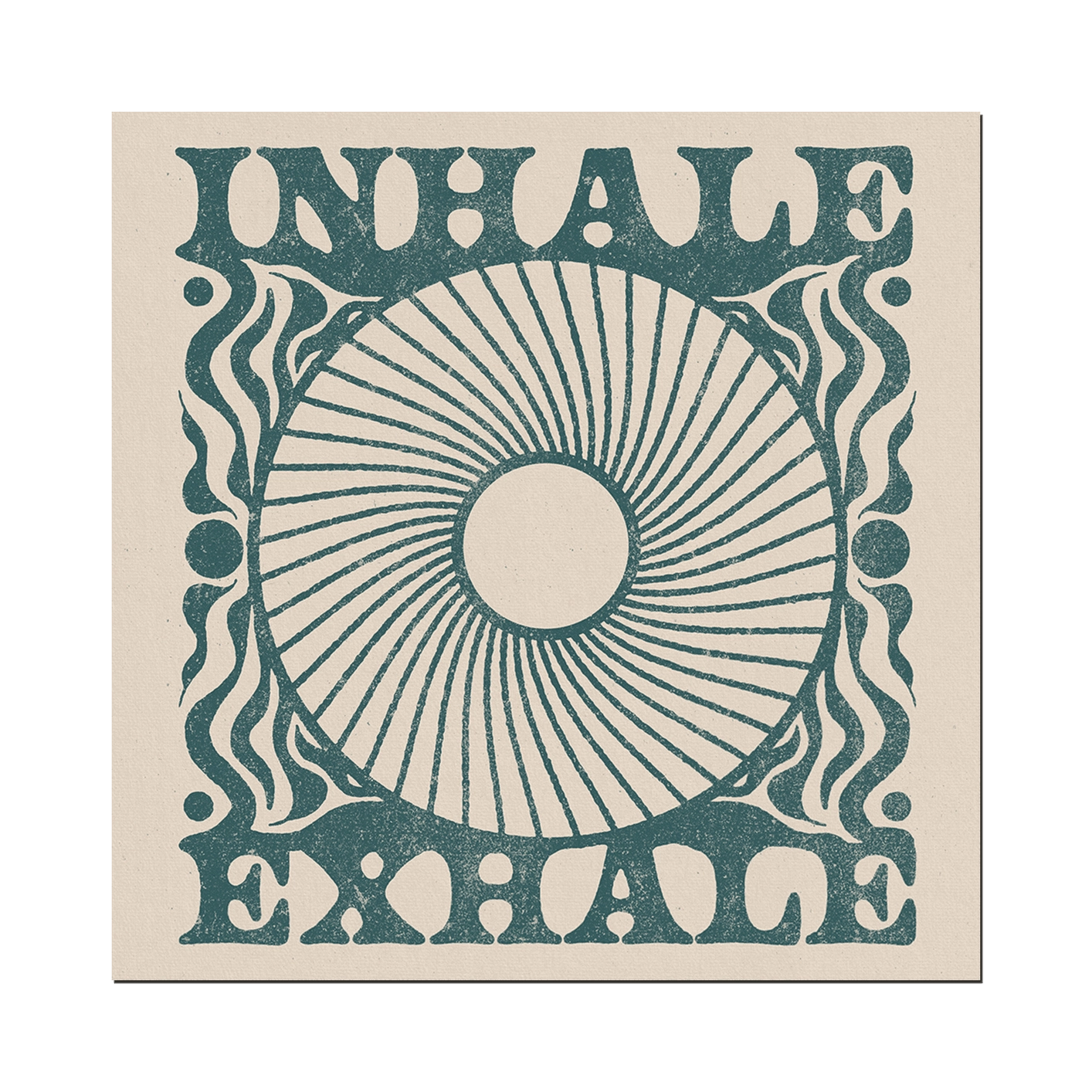 12x12 Print - INHALE, EXHALE