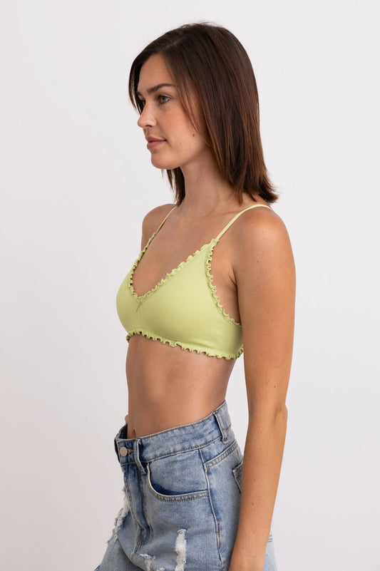 Lettuce Edge Bralette - LIME