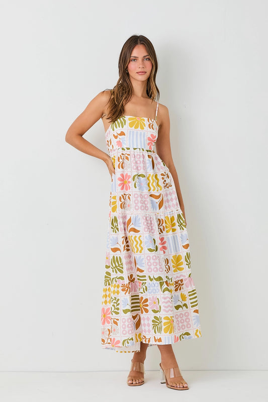 Luella Maxi Dress - PINK MULTI