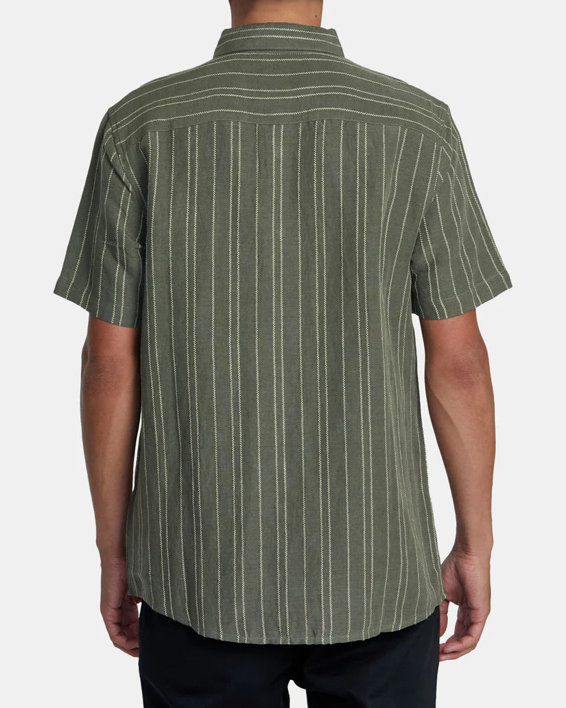 Mercy Stripe Short Sleeve - OLIVE