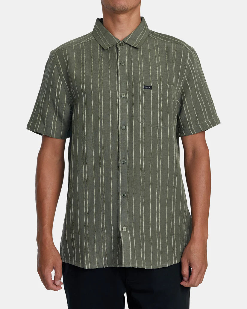 Mercy Stripe Short Sleeve - OLIVE