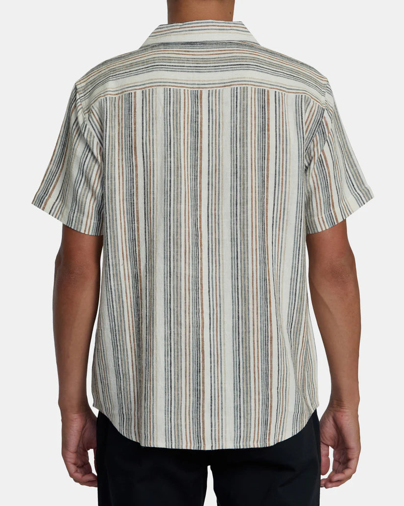 Satellite Stripe Short Sleeve - ANTIQUE WHITE