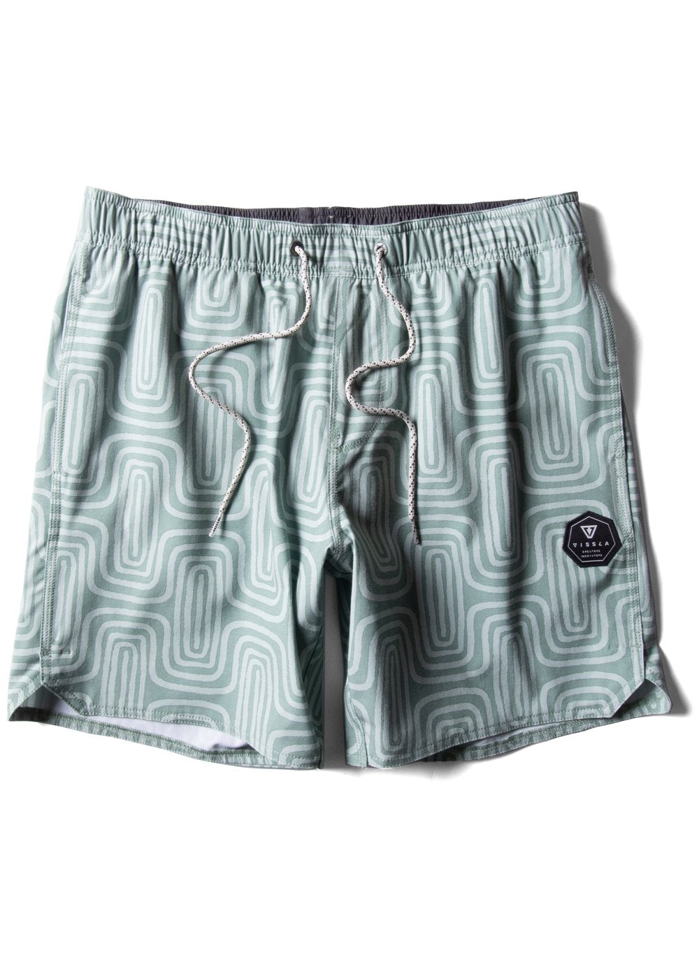 Congos Ecolastic Boardshort - LIGHT SAGE