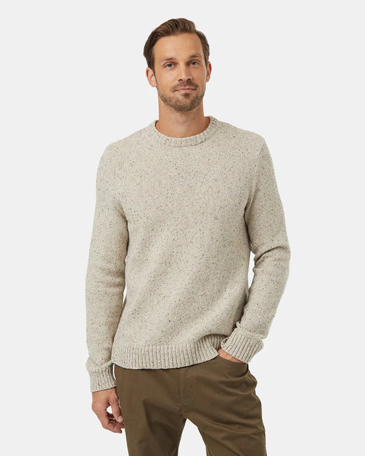 Highline Nep Crew Sweater - PALE OAK