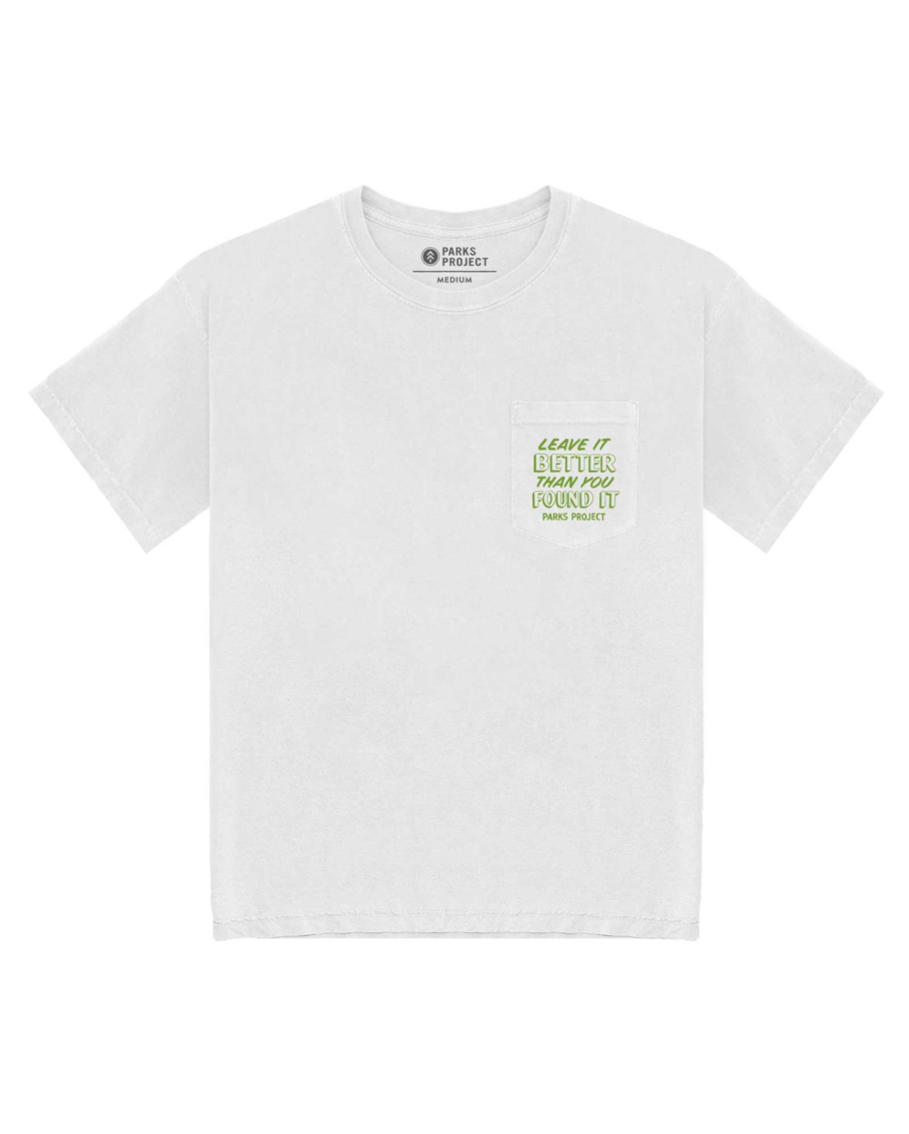 Leave It Better Trail Crew Pocket Tee - WHITE