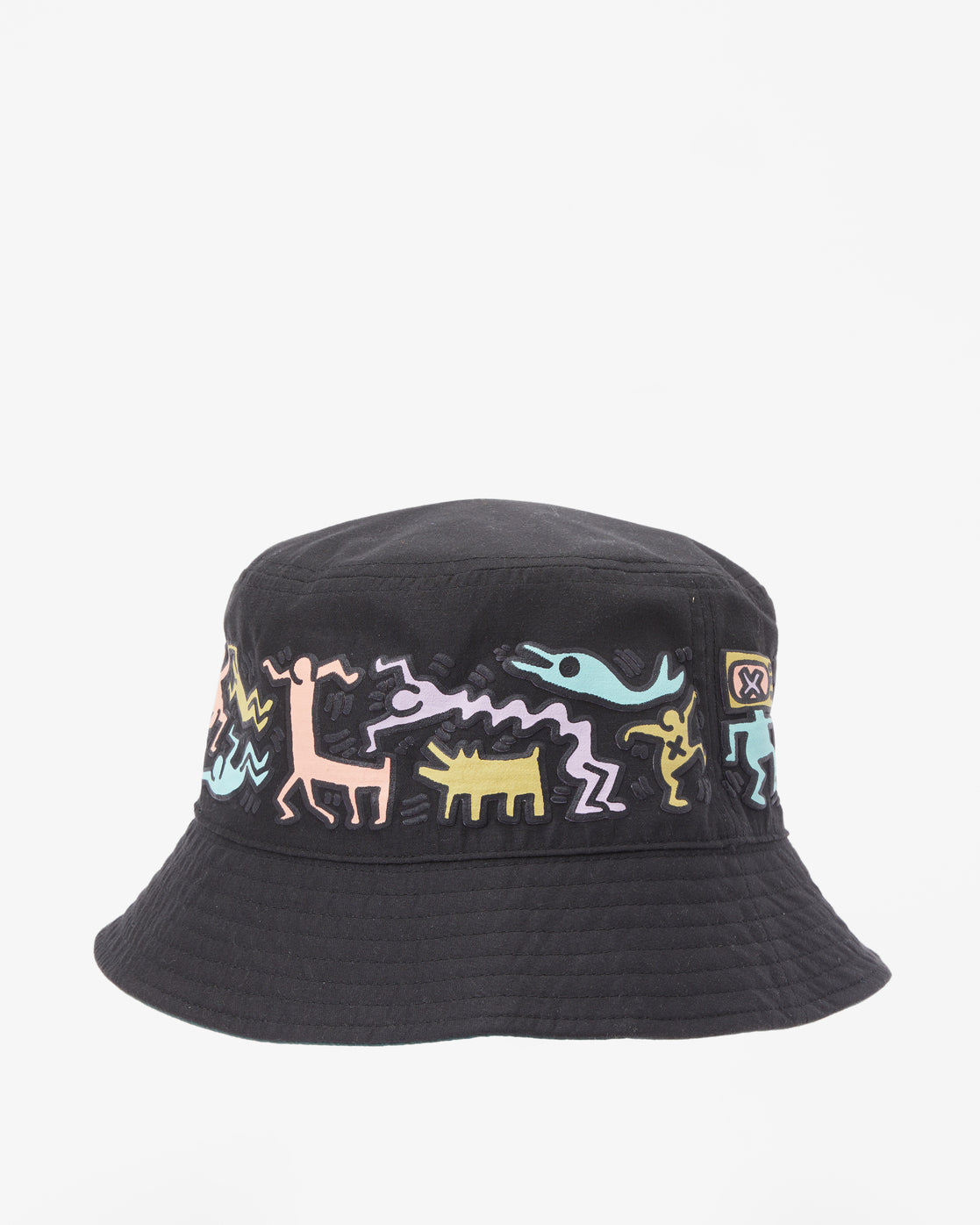 Keith Haring Jam Reversible Bucket Hat - BLACK
