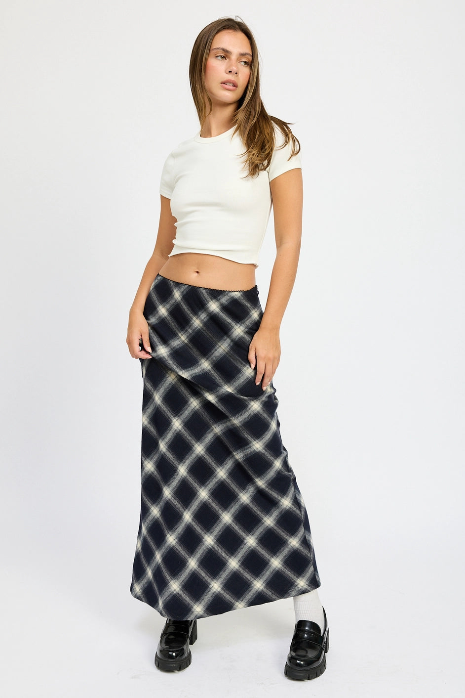 Feels So Right Maxi Skirt - DARK NAVY