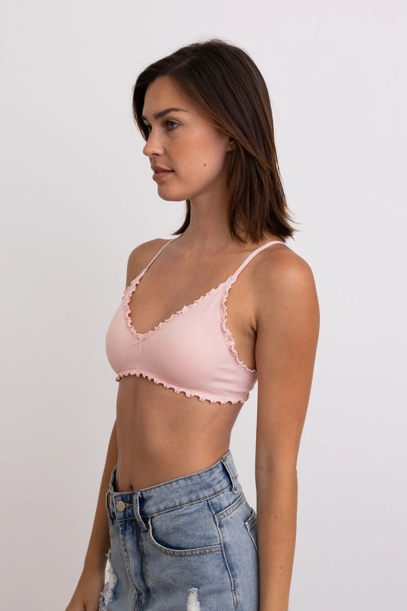 Lettuce Edge Bralette - PINK