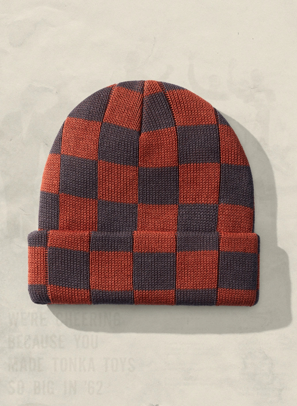 Checkerboard Slacker Beanie