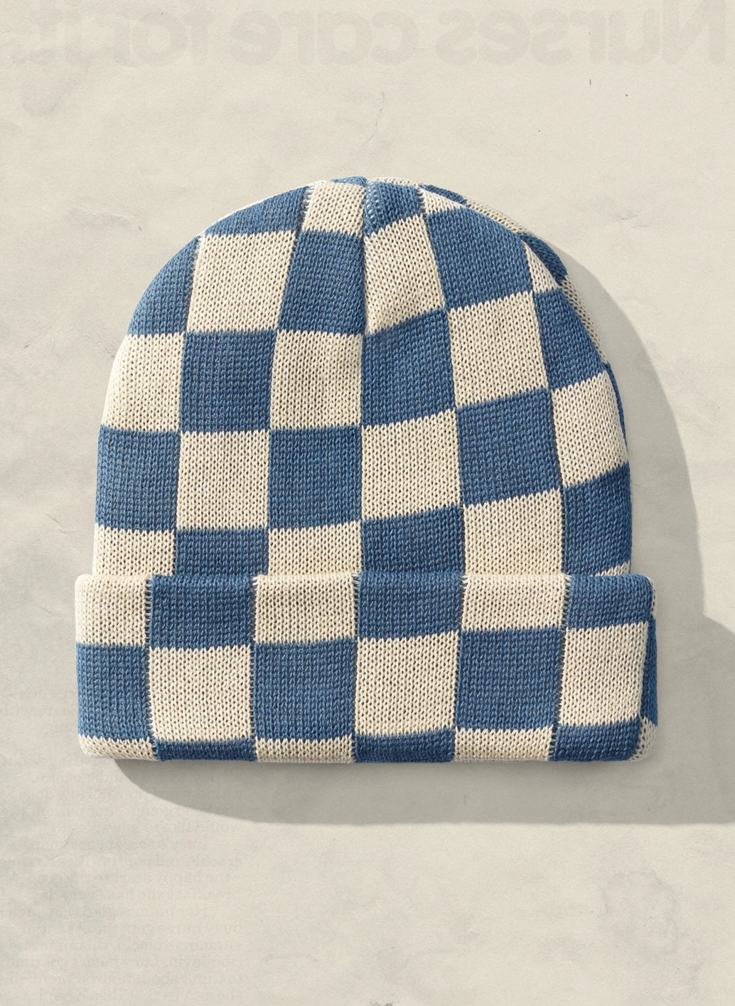 Checkerboard Slacker Beanie